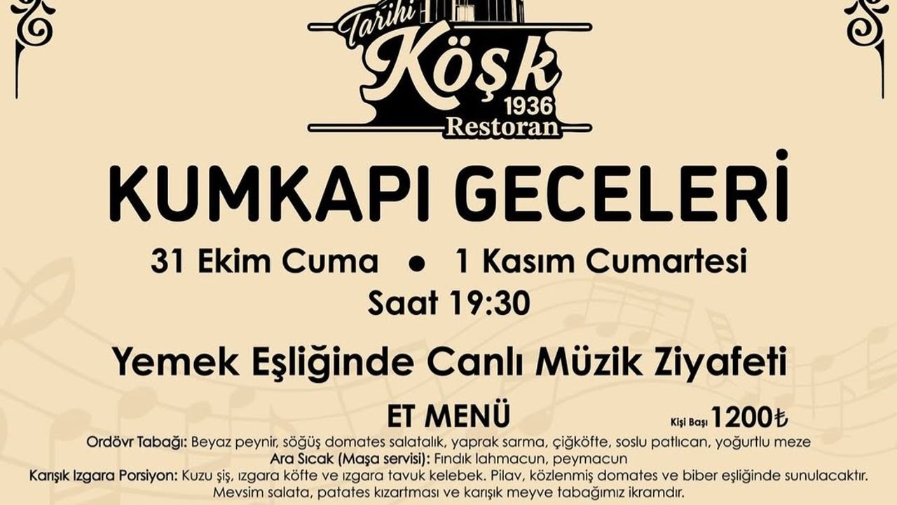 Gerze’de “Kumkapı Geceleri” Başlıyor!