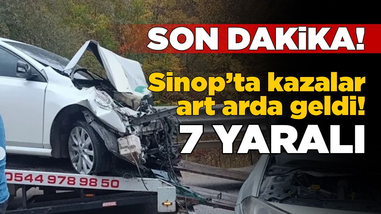 Art arda iki kaza: 7 kişi yaralandı!