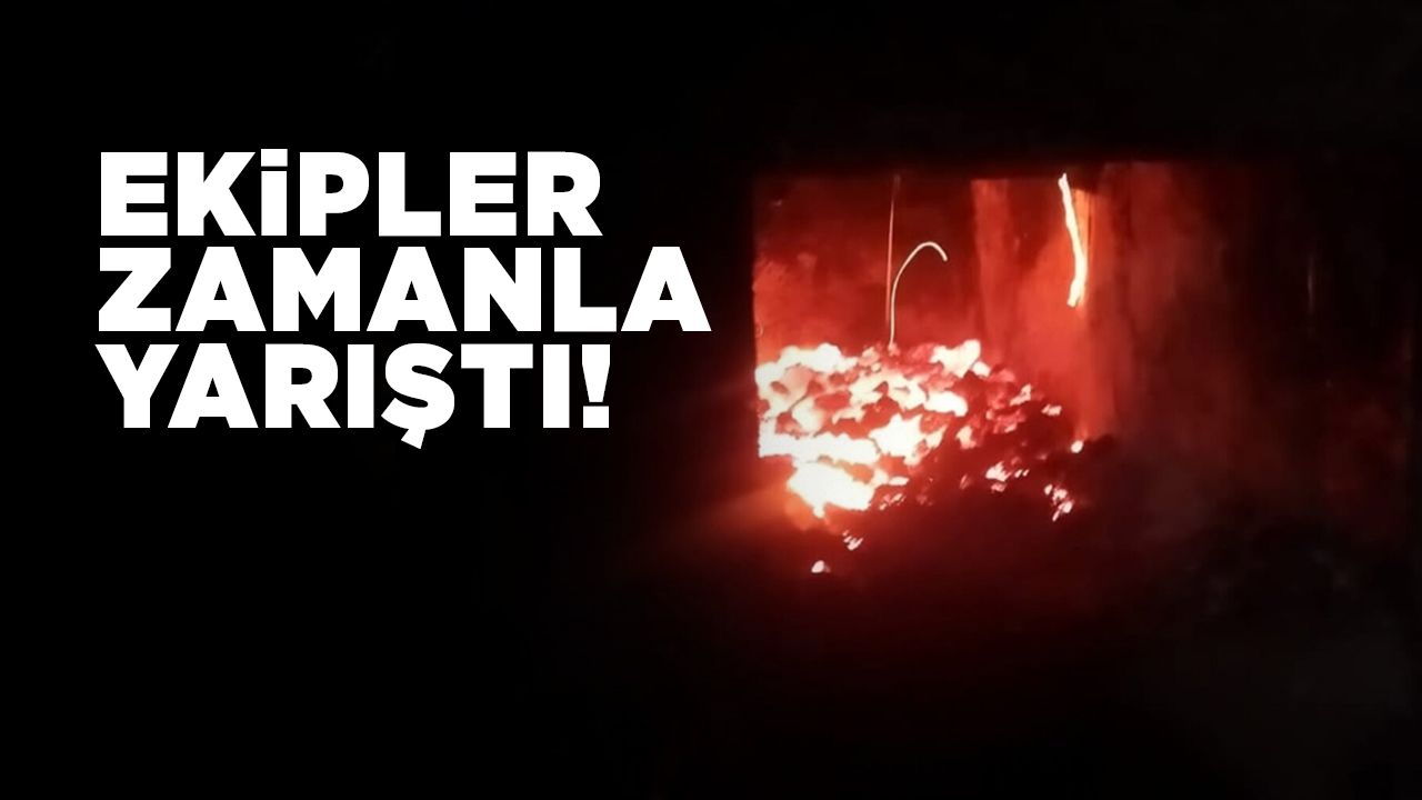 Baca yangınına hızlı müdahale