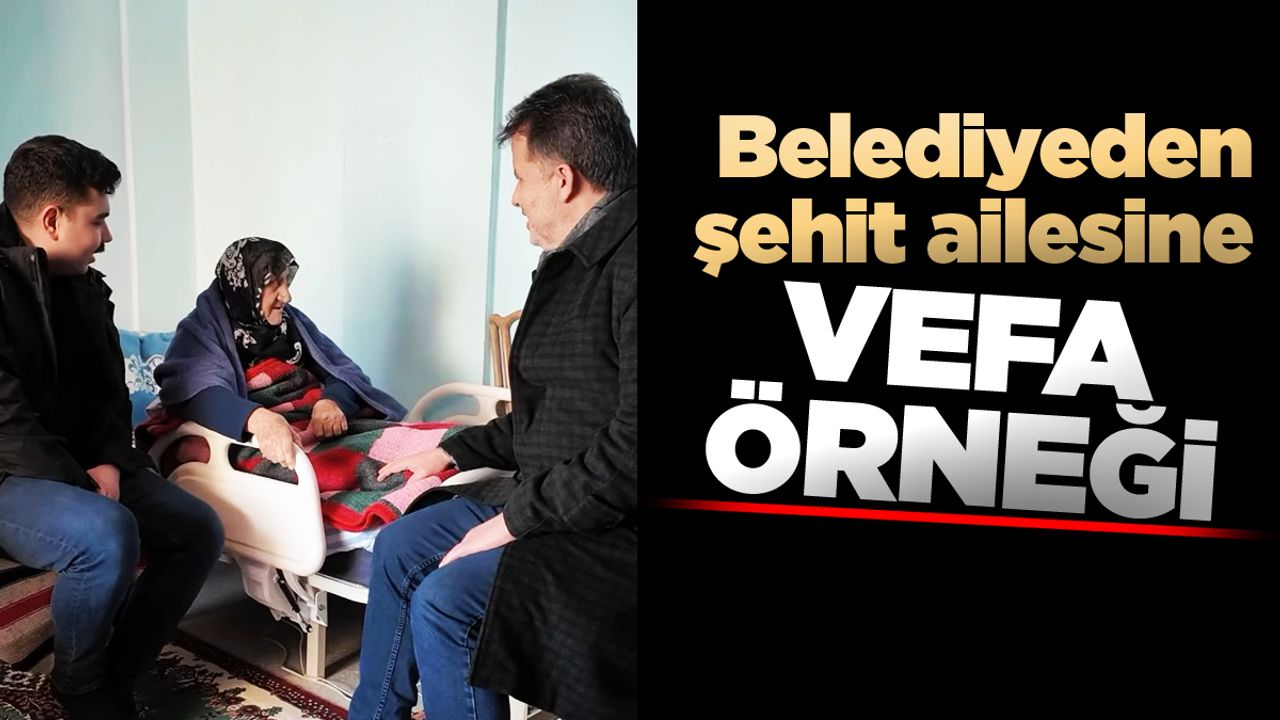Sinop’ta şehit ailesinin sorunu çözüme kavuştu