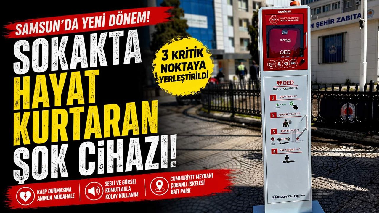 Sokaklara Ani Kalp Durmasına Karşı Şok Cihazı Yerleştirildi
