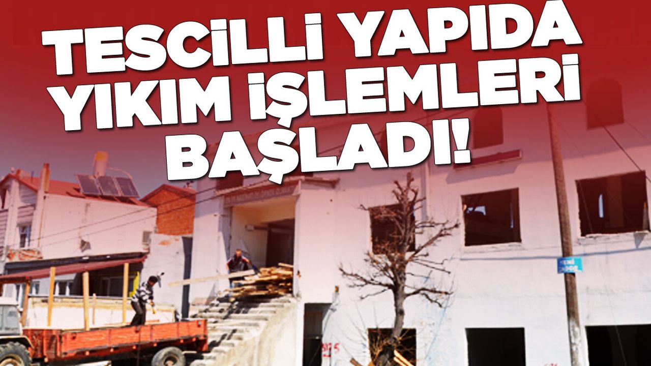 İlçedeki yarım asırlık cami yıkılıyor