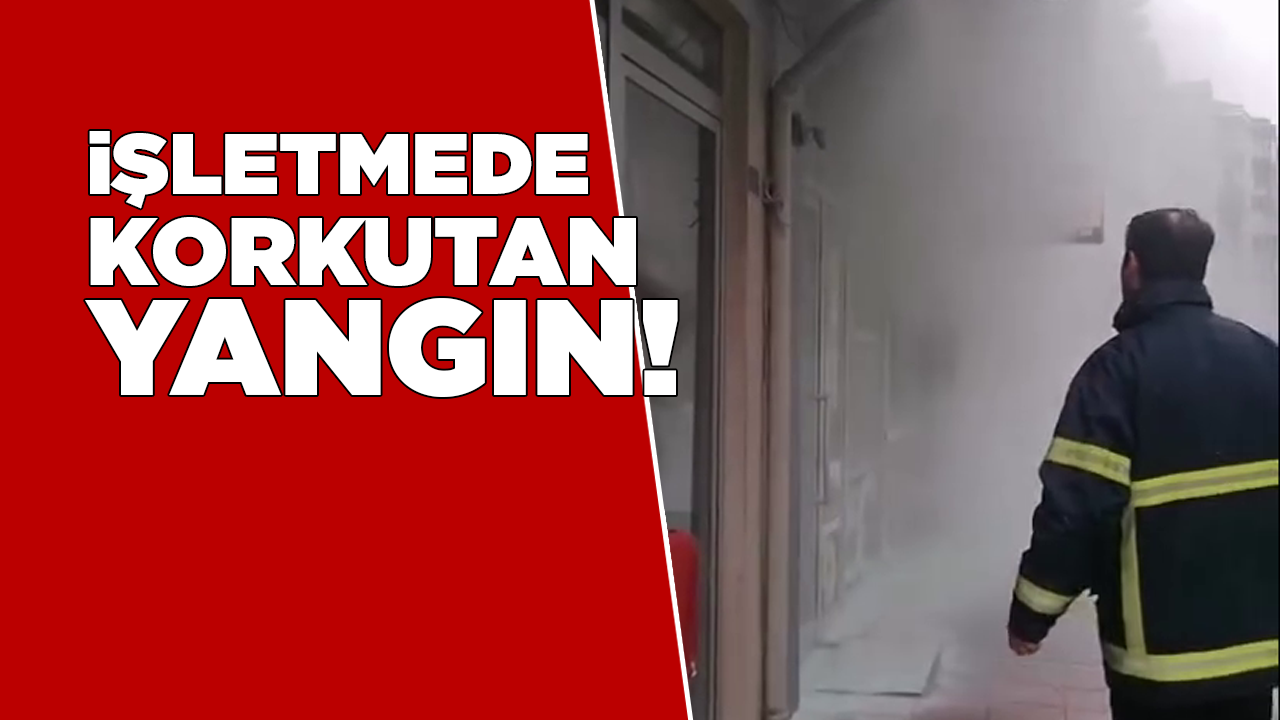 İş yerinde çıkan yangına hızlı müdahale!