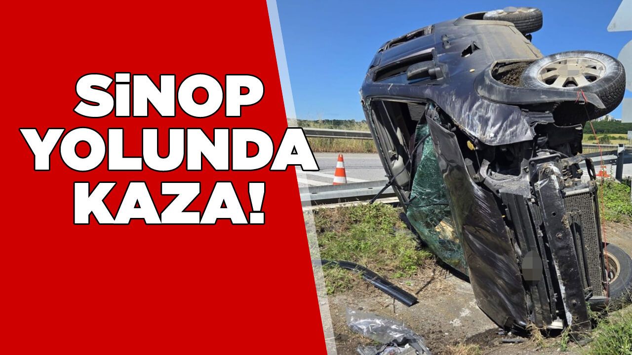 Takla atan hafif ticari araç kanala düştü