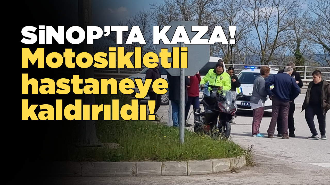 Motosiklet ile otomobil çarpıştı: 1 yaralı var!