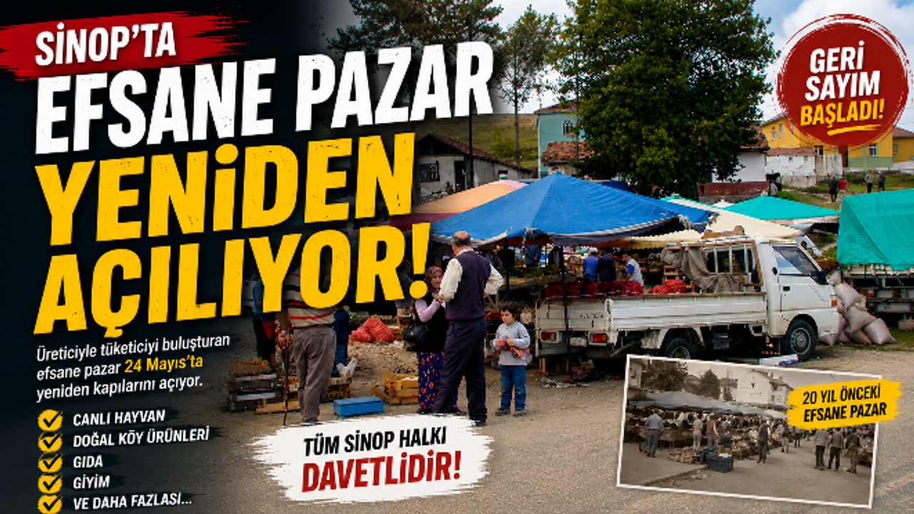 Sinop’un Efsane Pazarı Geri Dönüyor!