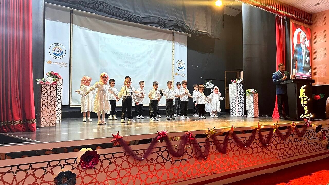 Gerze 4-6 Yaş Kur’an Kurslarında yıl sonu coşkusu