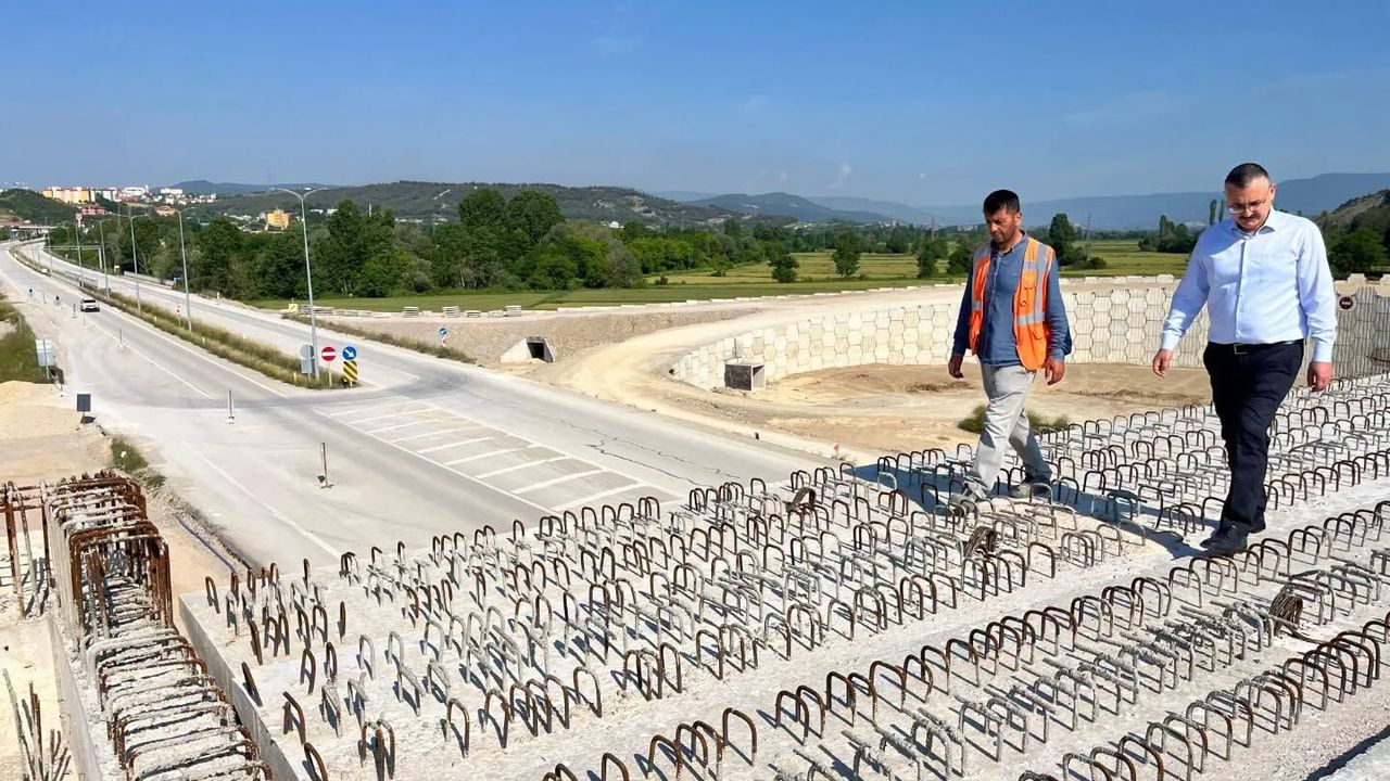 Boyabat çevre yolu çalışmaları devam ediyor