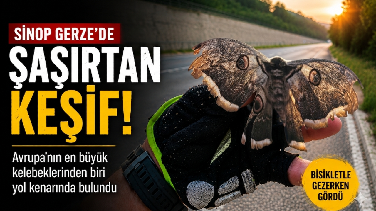 Sinop’ta Nadir Rastlanan Dev Kelebek Ortaya Çıktı