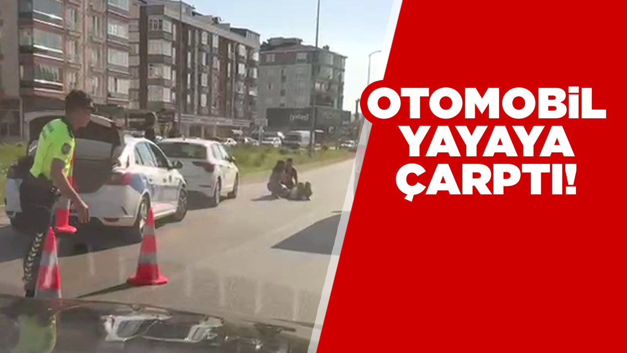 Sinop'ta otomobilin çarptığı yaya hastaneye kaldırıldı