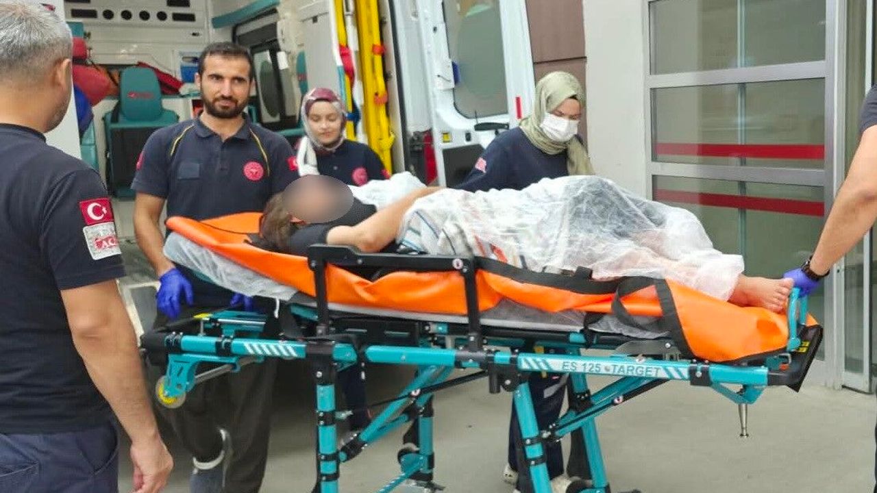 Kriz geçiren kadın kendini bıçakladı
