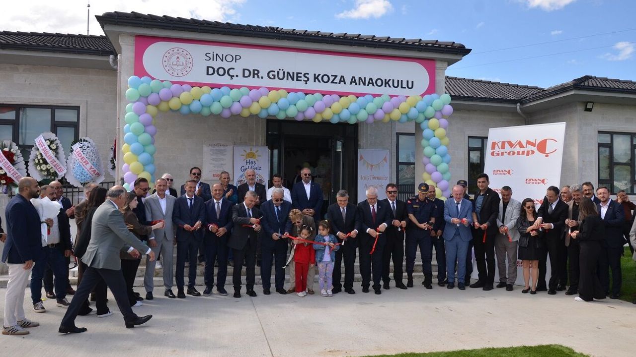 Sinop OSB Doç. Dr. Güneş Koza Anaokulu törenle açıldı