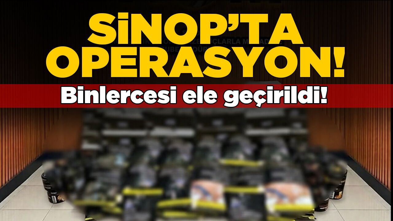 Sinop’ta operasyon: Binlercesi ele geçirildi