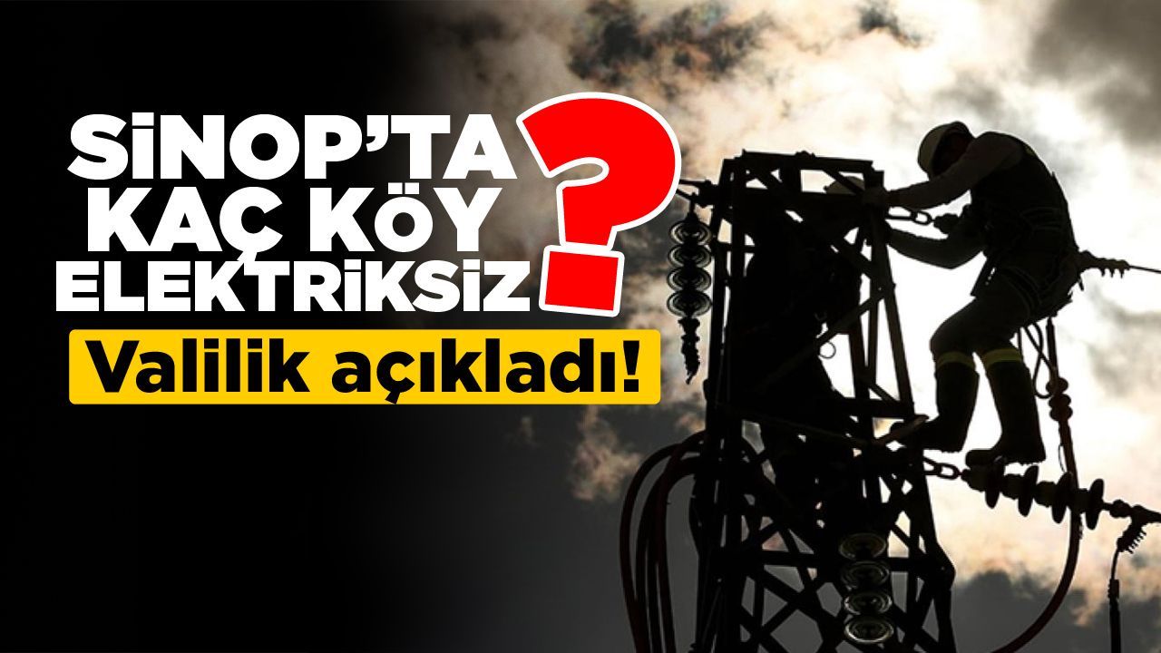 Sinop’ta elektrik kesintilerine müdahale sürüyor
