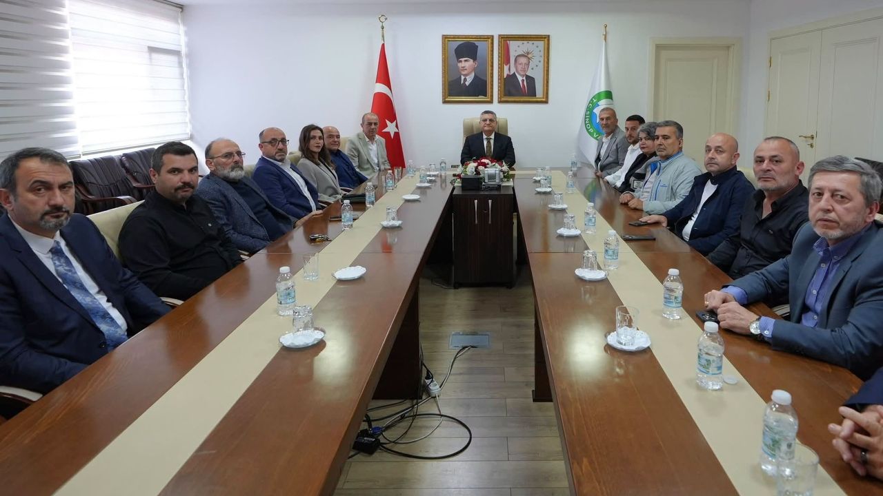 Sedat Sever ve ekibinden Vali Özarslan’a ziyaret