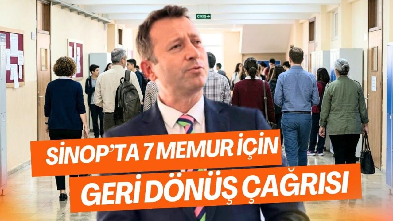 Sinop'ta 7 memur tartışması! Sendikadan tepki