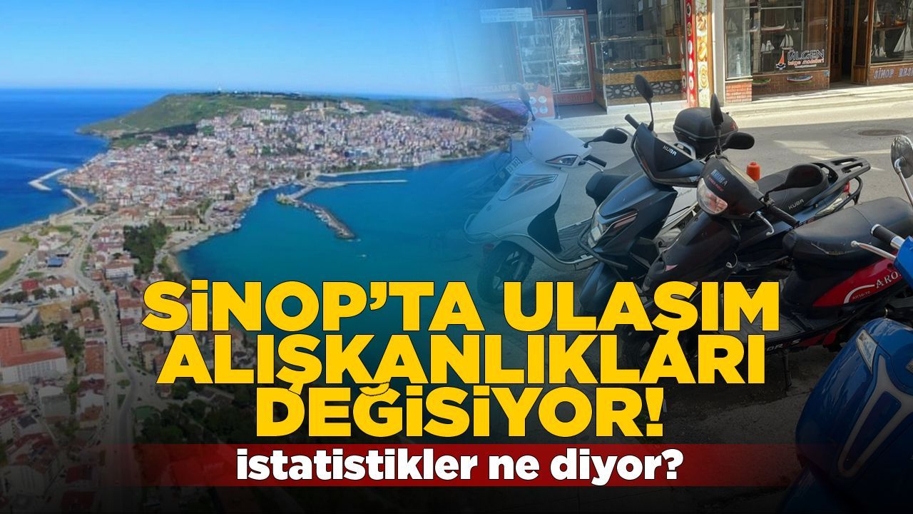 Sinop'ta motosiklet sayısında dikkat çeken artış
