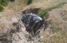Şarampole devrilen otomobilin sürücüsü yaralandı