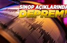 Sinop açıklarında gece yarısı deprem