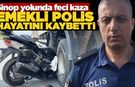 Motosiklet kamyonun tekerleri arasına ok gibi saplandı