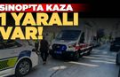 Sinop’ta motosiklet devrildi: 2 genç kız yaralandı!