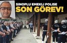 Emekli polis son yolculuğuna uğurlandı