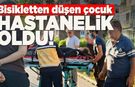 Sinop'ta bisikletten düşen çocuk ayağından yaralandı