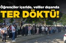 Sinop’ta okul önlerindeki stresli bekleyiş başladı!