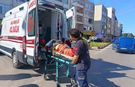 Motosiklet devrildi, genç sürücü yaralandı