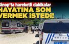 Araç içinde hayatına son vermek istedi