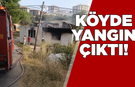 Köy evinde çıkan yangına çok sayıda ekip sevk edildi