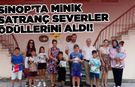 Sinop'ta minik satranç severler ödüllerini aldı