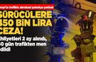 Sinop'ta trafikte akrobasi pahalıya patladı