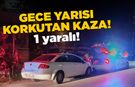 Sinop’ta motosiklet ile otomobil çarpıştı, 1 kişi yaralandı