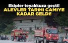 Sinop’ta orman yangını: Alevler tarihi caminin kapısına dayandı