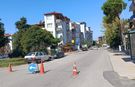 Okullar Caddesi’nde üst yapı çalışmaları