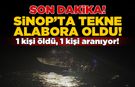 Sinop’ta tekne alabora oldu