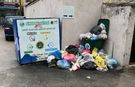 Tuzcular Caddesi’nde çöp konteyneri tepkisi