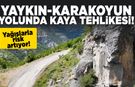Sinop’ta Korkutan Güzergâh! Kayalar Her An Yola Düşebilir