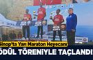 Sinop’ta ilk kez düzenlenen yarı maratonda ödüller sahiplerini buldu