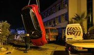 SİNOP'TA TAKLA ATAN OTOMIBİLİN SÜRÜCÜSÜ YARALANDI