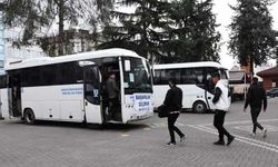Samsun'un Havza ve Terme ilçesinde KPSS adayları için araç tahsis edildi