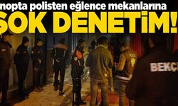 Sinop'ta eğlence mekanlarına şok denetim