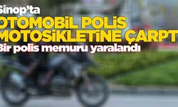 Sinop'taki kazada bir polis memuru yaralandı