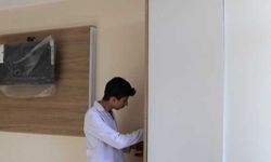 Bolu'da hastane odalarını lise öğrencileri dekore etti