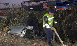 Düzce'de tarlaya devrilen otomobildeki 3 kişi yaralandı