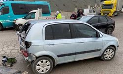 Karabük'te zincirleme trafik kazasında 1 kişi yaralandı