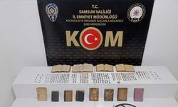 Samsun'da 503 altın para ve sikke ele geçirildi