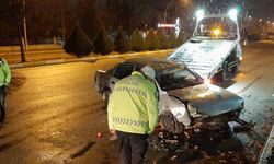 Çorum'da takla atan otomobilin sürücüsü yaralandı