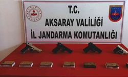 Aksaray’da jandarmadan silah operasyonu: 4 gözaltı